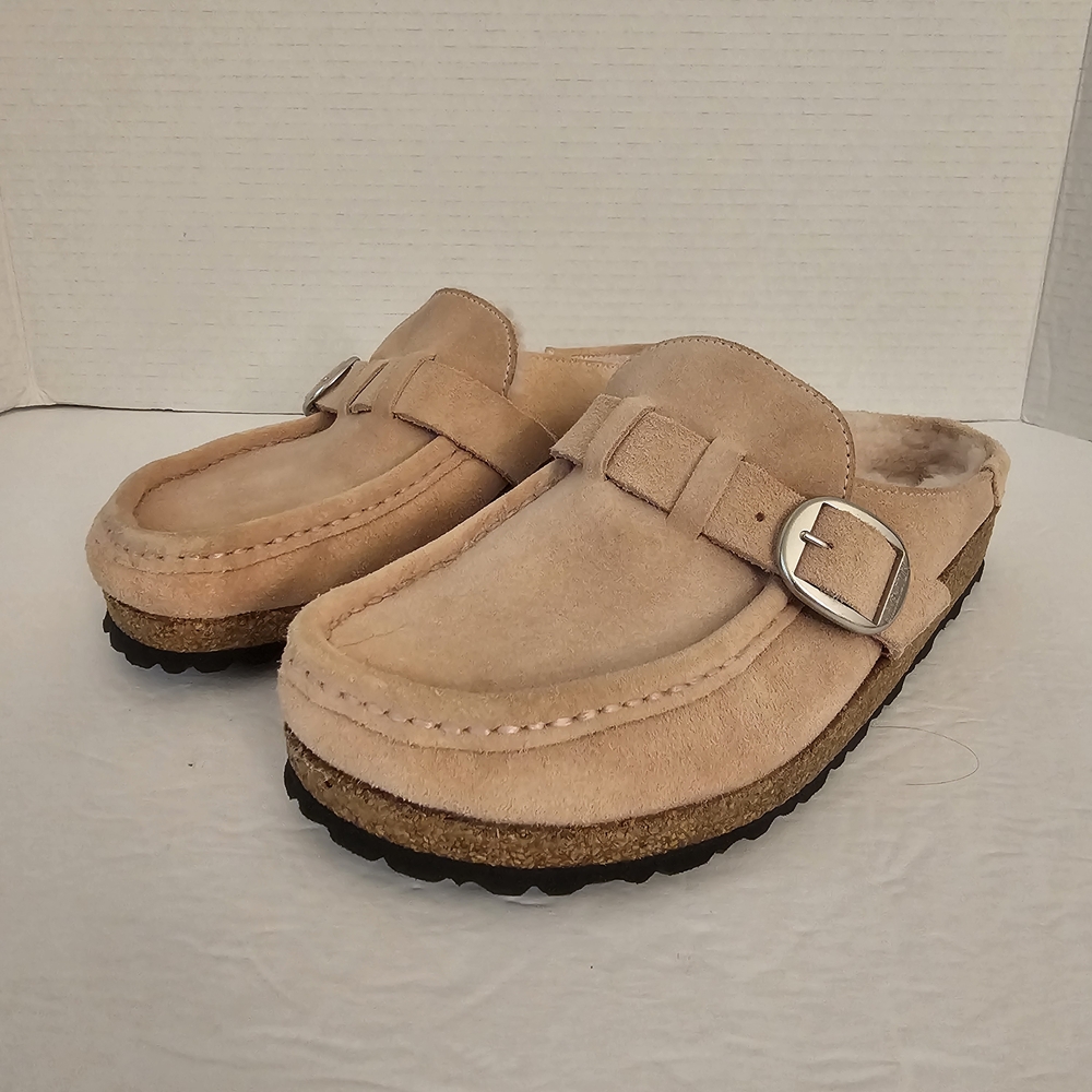 Birkenstock Buckley Shearling Lined Women's EU 38/7.5 Pink Suede clog